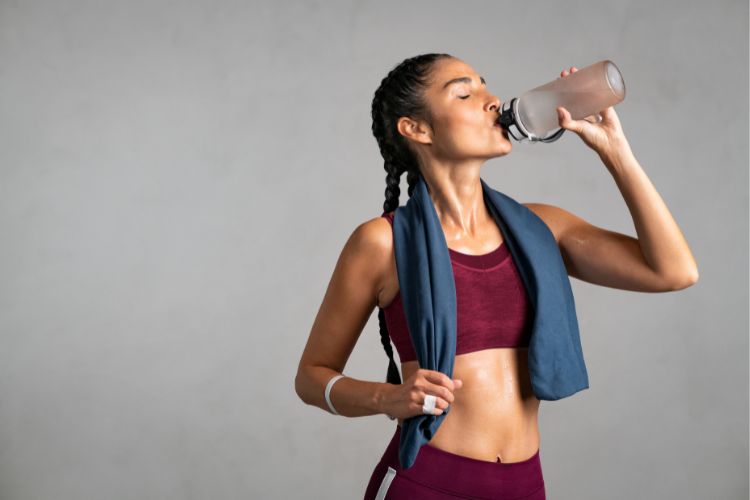 Agua purificada para entrenar